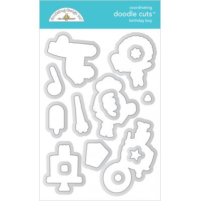 Doodlebug Party Time Doodle Cuts - Birthday Boy